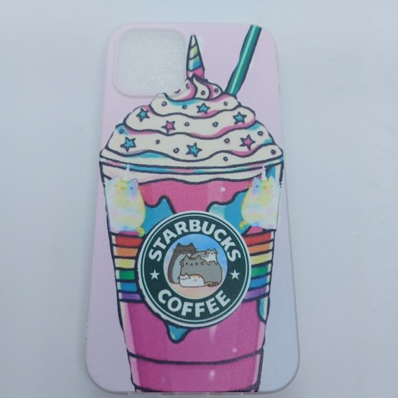 Starbucks Pink and Green Phone Case with Whimsical Design - Picture 2 of 8